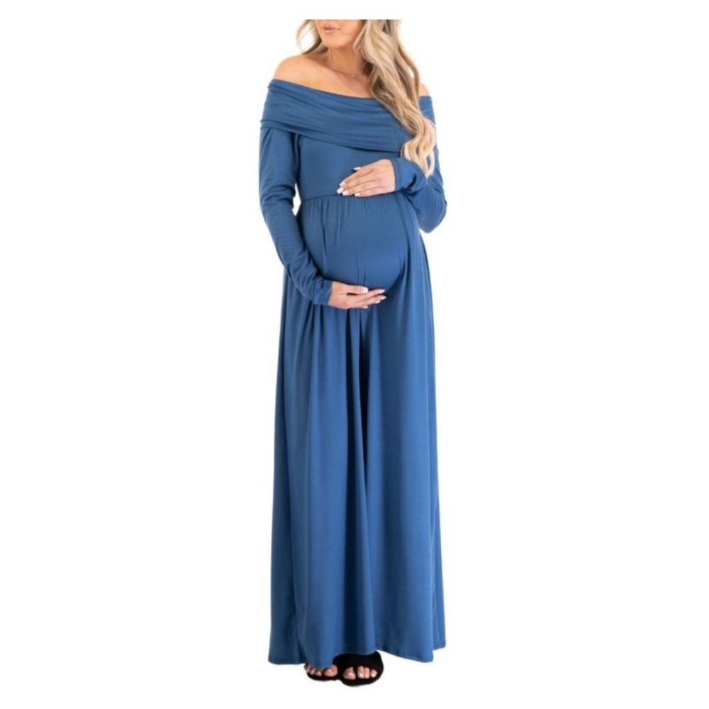 Mother Bee women's log sleeve maternity dress